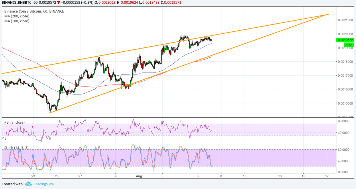 Binance (BNB/BTC) Technical Analysis – Eyes on this Wedge Pattern!