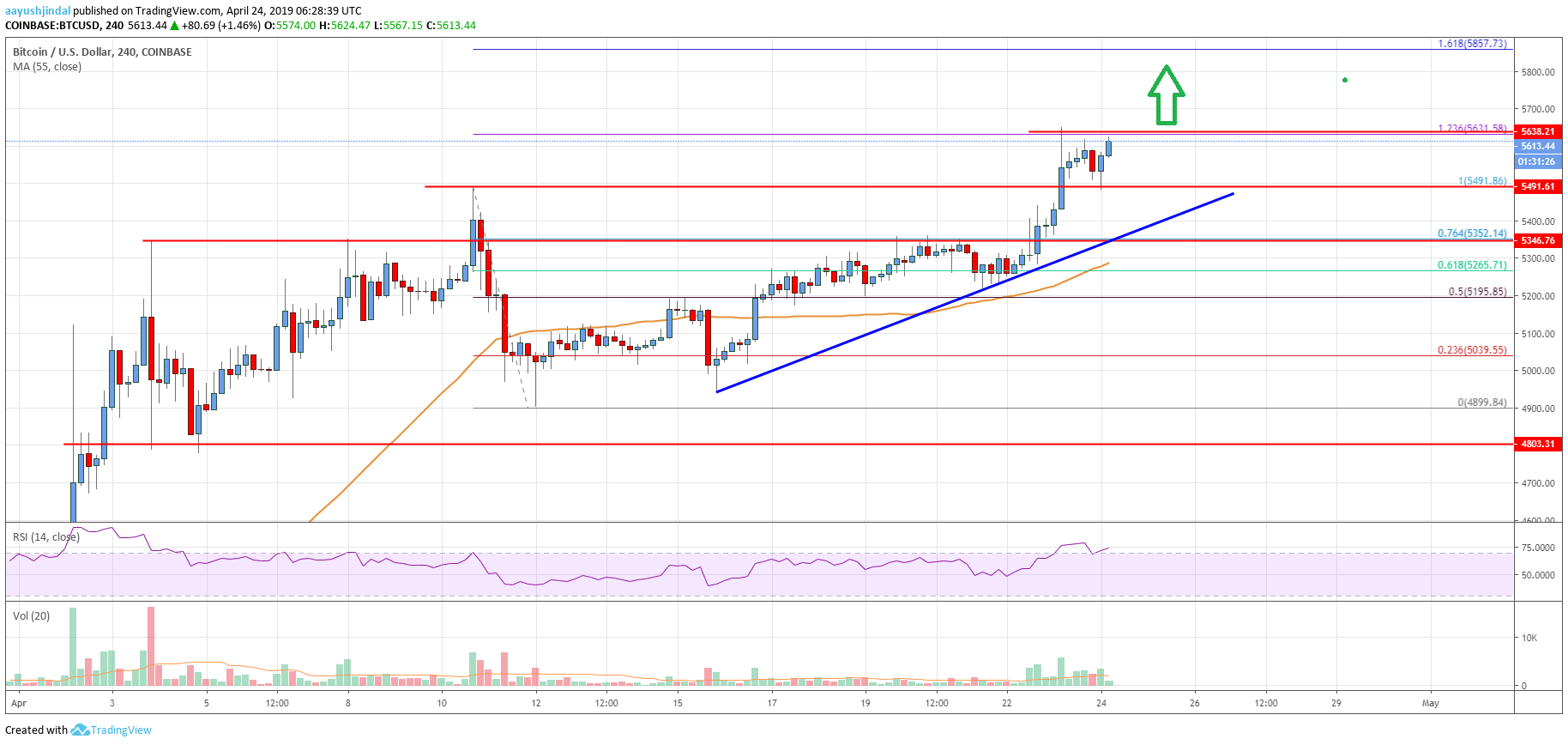 Bitcoin Price Analysis BTC Chart