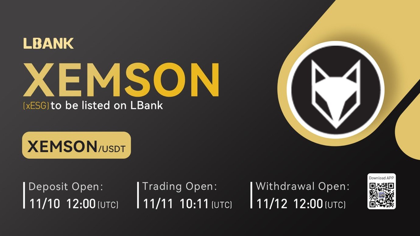 xESG (XEMSON) Is Now Available for Trading on LBank Exchange