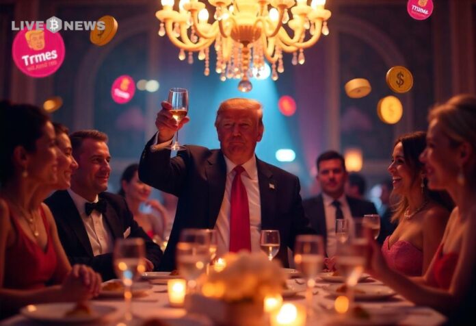 Trump’s Gala Dinner Fuels $TRUMP Memecoin Surge