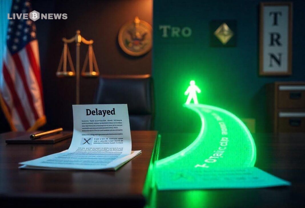 SEC Delays XRP, LTC ETFs; TRX Fund Advances