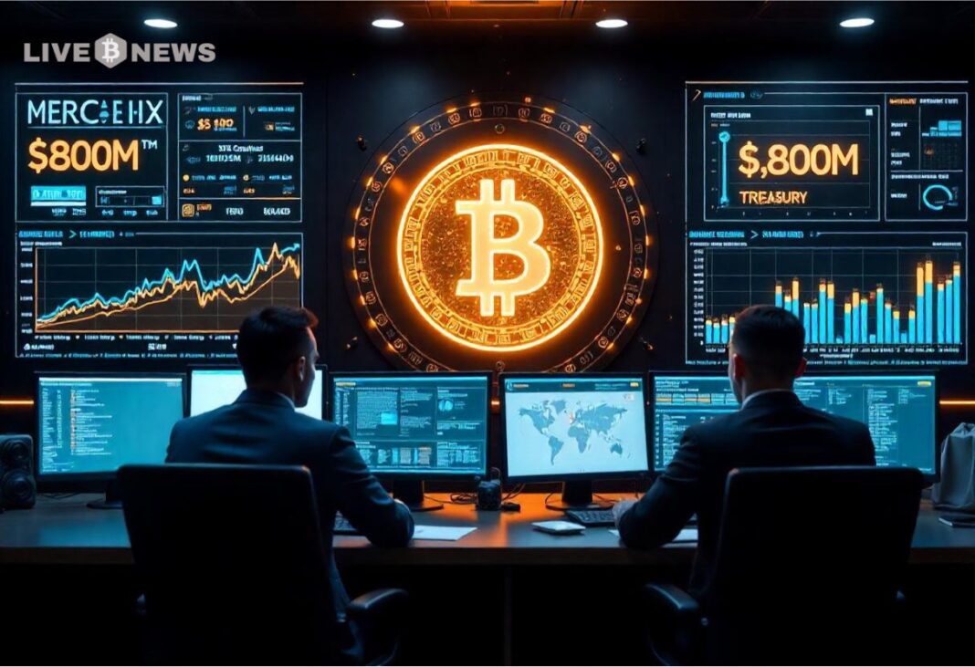 Mercurity Fintech Unveils $800M Plan for Bitcoin Treasury