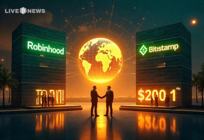 Robinhood Expands Global Crypto Reach with $200M Bitstamp Acquisition
