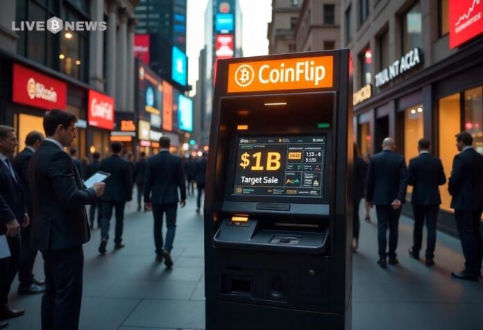 Bitcoin ATM Operator CoinFlip Targets $1B Sale as Market Shifts