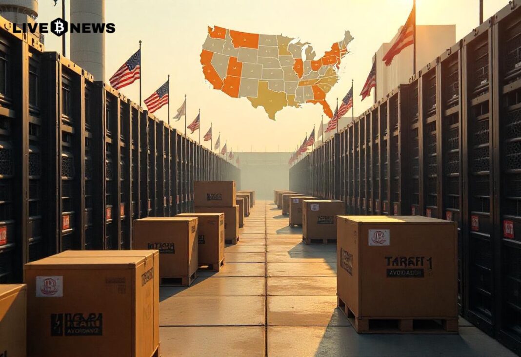 Top Bitcoin Miner Giants Set Up U.S. Plants to Dodge Tariffs