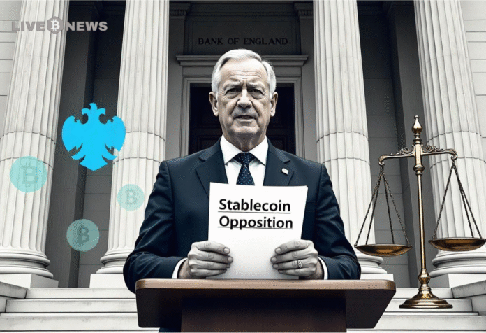 Bank of England Governor Opposes Stablecoins by Major Banks