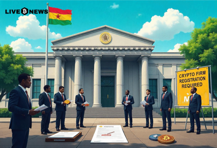 Financial institution of Ghana Orders Obligatory Crypto Agency Registration