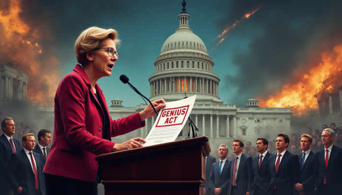 Warren Slams GENIUS Act, Warns Crypto Lobbying Echoes 2008 Crisis Mistakes