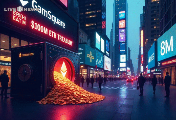 GameSquare Raises $8M to Launch $100M Ethereum Treasury