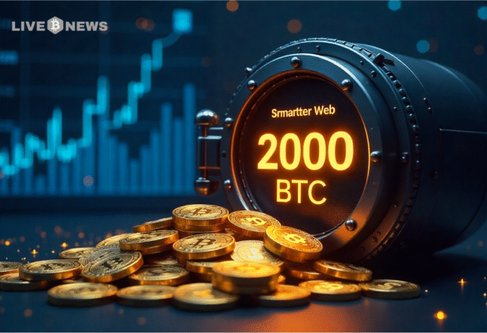 Smarter Web expands Bitcoin treasury to 2,050 BTC, becoming UK’s largest corporate holder as part of its 10-Year Plan.