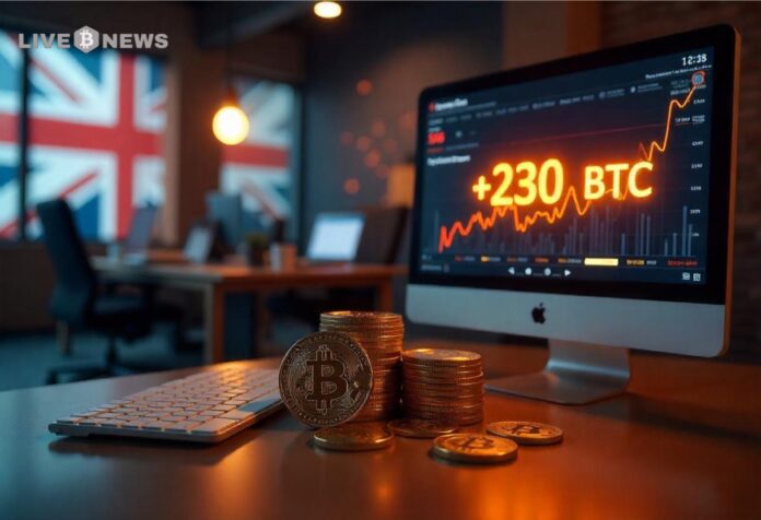 UK Smarter Web Company Buys 230 More BTC, Expands Bitcoin Treasury