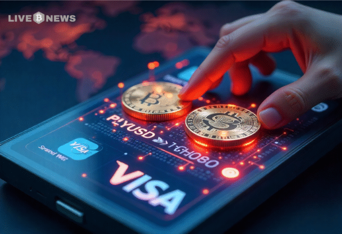 Visa expands crypto settlement with PYUSD, EURC, and adds Stellar, Avalanche blockchains to boost global stablecoin payment systems.