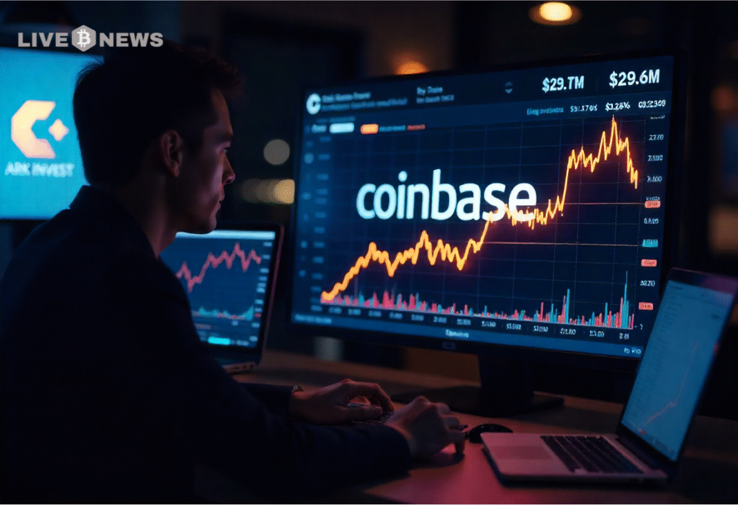 Ark Invest buys Coinbase and BitMine stock during crypto dip, betting on long-term gains despite market volatility and uncertainty.