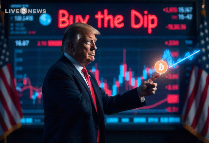 Eric Trump urges investors to buy Bitcoin and Ethereum during market dip, highlighting growing political interest in the crypto space.