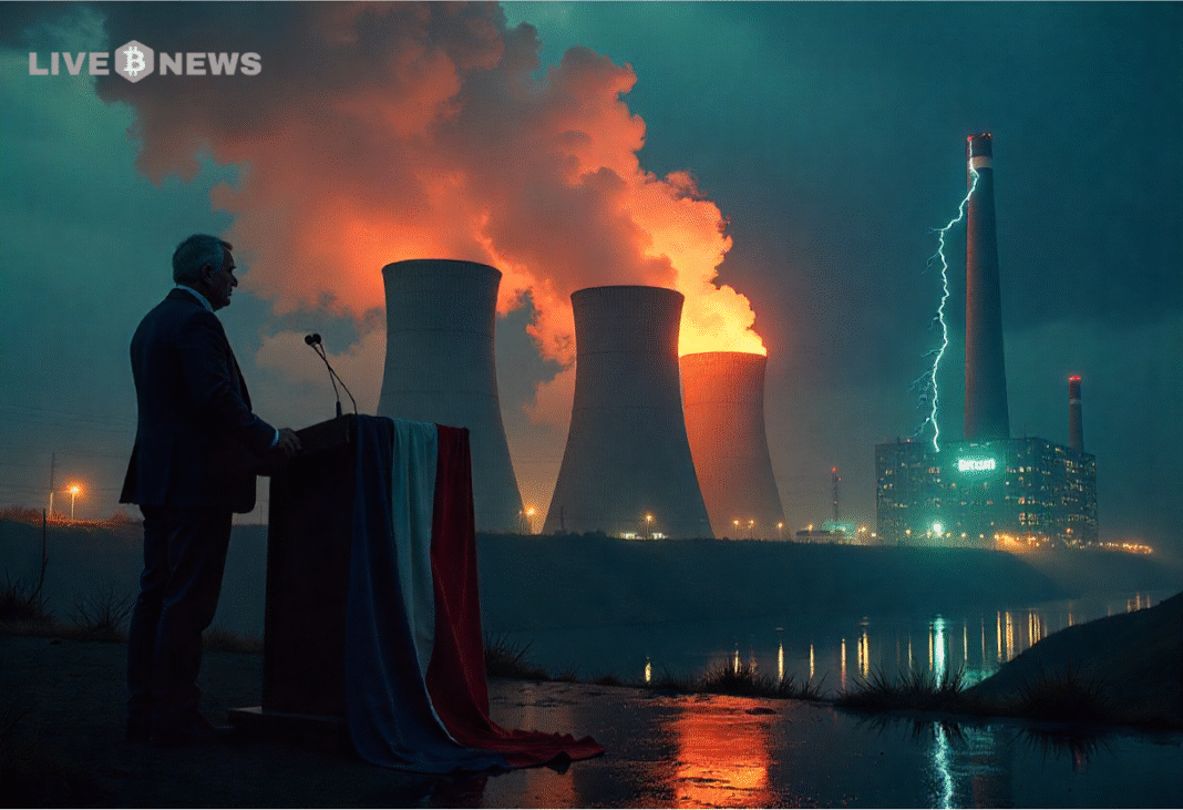 France’s far-right proposes using surplus nuclear energy for Bitcoin mining, marking a shift in national energy and crypto strategy.
