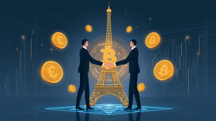 French crypto firms acquire 2,000 BTC in €200M share-swap deal, signaling growing global corporate interest in long-term Bitcoin treasury.