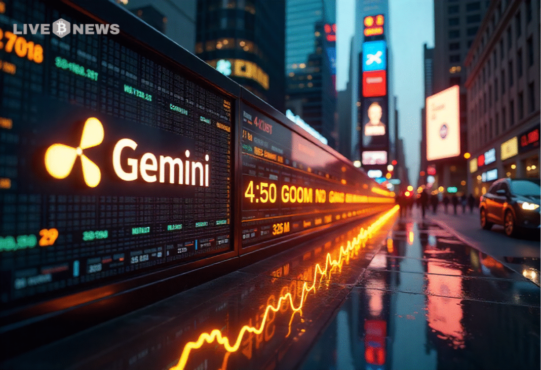 Gemini files for Nasdaq IPO, securing $150M Ripple credit line to strengthen finances and expand in the growing crypto market.