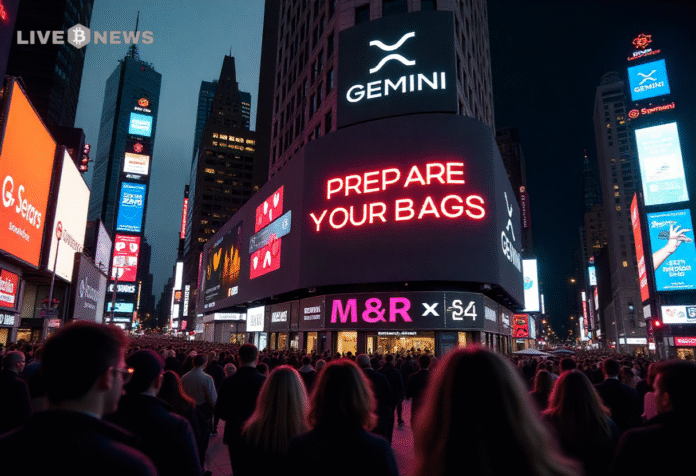 Gemini’s Giant NYC XRP Mastercard Billboard Drops - What’s Coming August 25?
