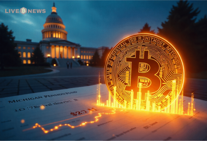 Michigan Pension Fund Surges with $10.7M Bet on Bitcoin ETF