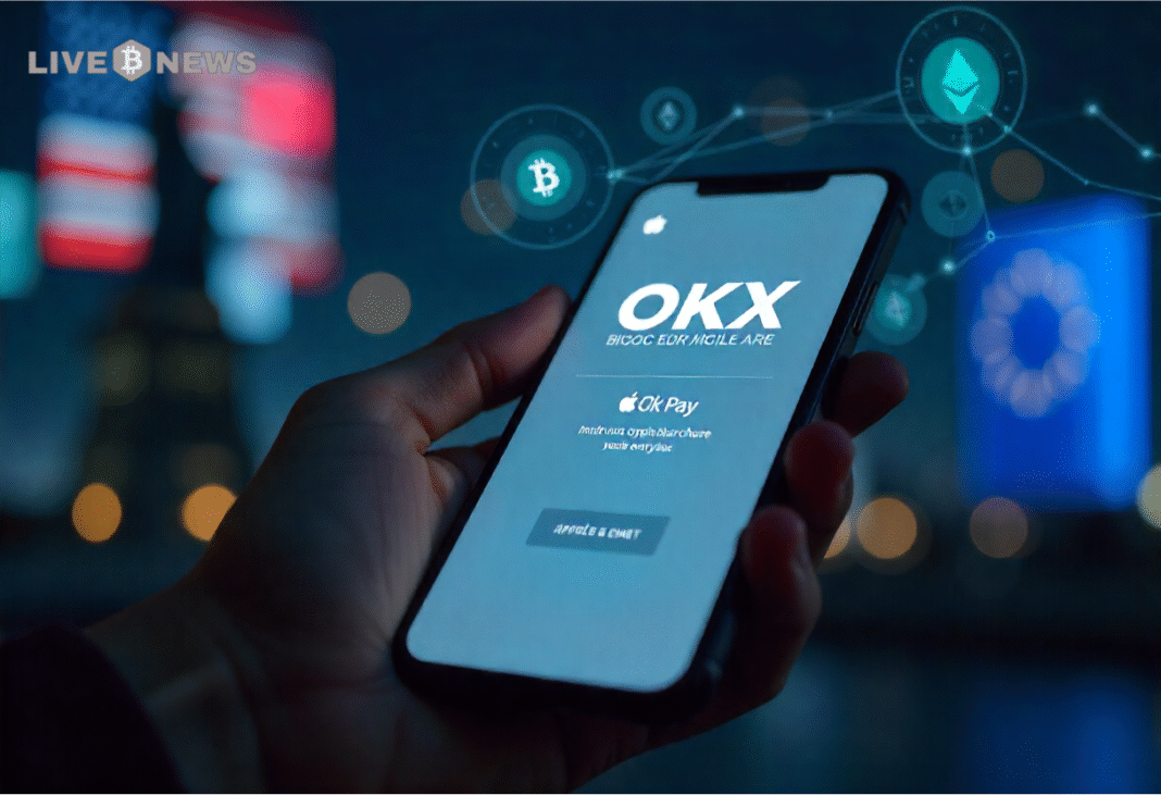 OKX launches Apple Pay for U.S. and EEA users, enabling fast, secure crypto purchases with biometrics and stored card details.