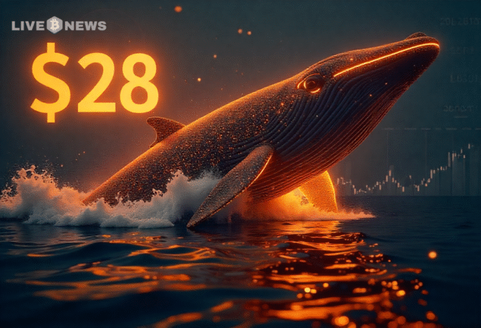 Another Old Ethereum Whale Splashes $28 Million on ETH