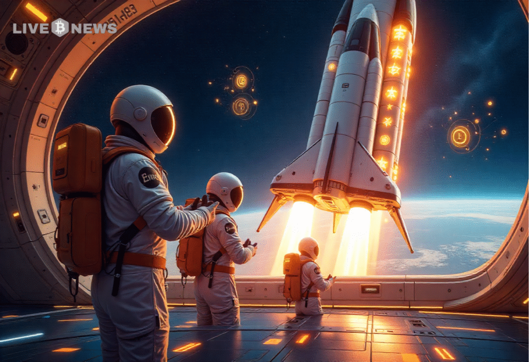 Blue Origin partners with Shift4 to accept crypto payments for space travel, enabling bookings via Bitcoin, Ethereum, and digital wallets.
