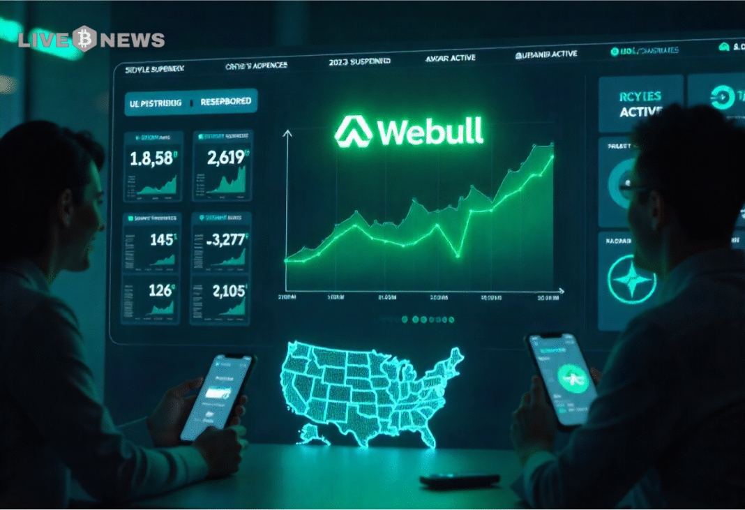 Webull resumes U.S. crypto trading with over 50 assets, signaling regulatory readiness and rejoining competition with Coinbase and Robinhood.