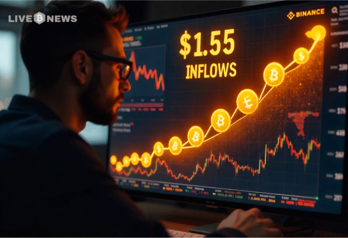Binance Stablecoin Inflows Hit $1.6B as Traders Eye Market Rebound
