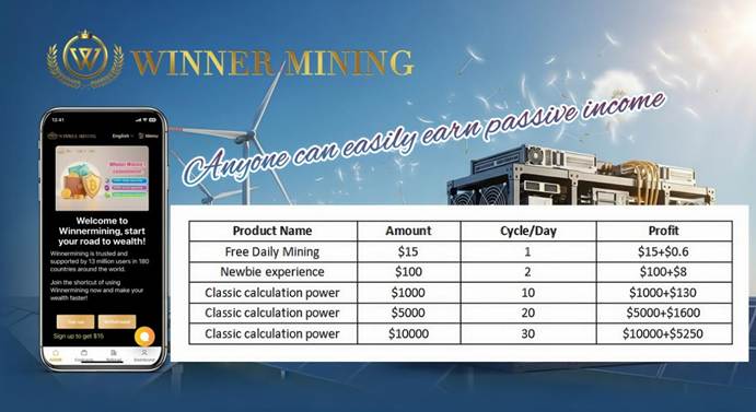 Winner Mining App Adds XRP Use Case — Earn ,700 in Daily Profits