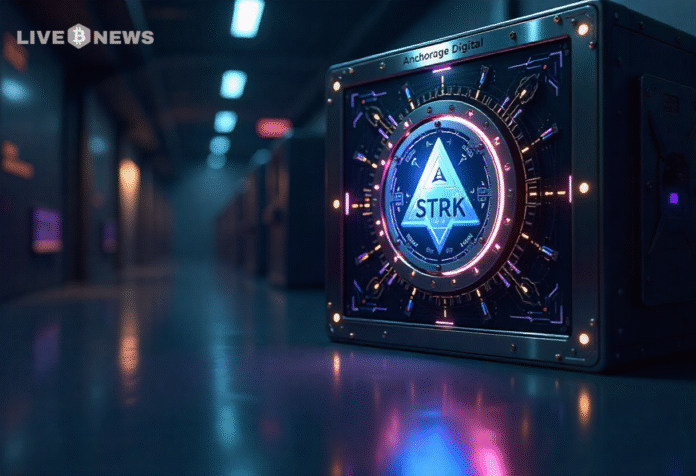 Anchorage Digital launches secure staking services for STRK tokens, offering institutions 7.28% APR and seamless custody with cross-chain support.