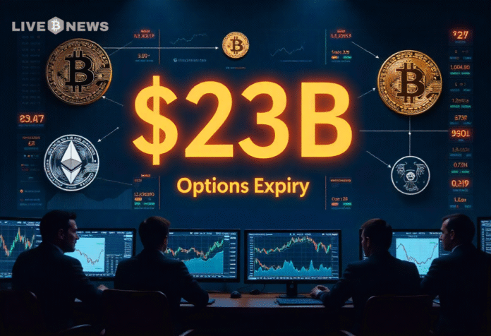 Bitcoin, ETH, XRP, SOL Max Pain Prices Ahead of Historic $23B Options Expiry