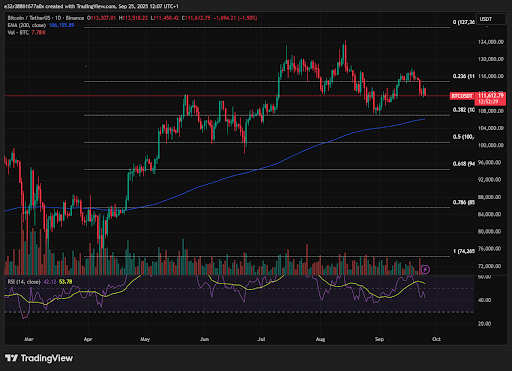 Bitcoin’s most important support and resistance levels | source- TradingView