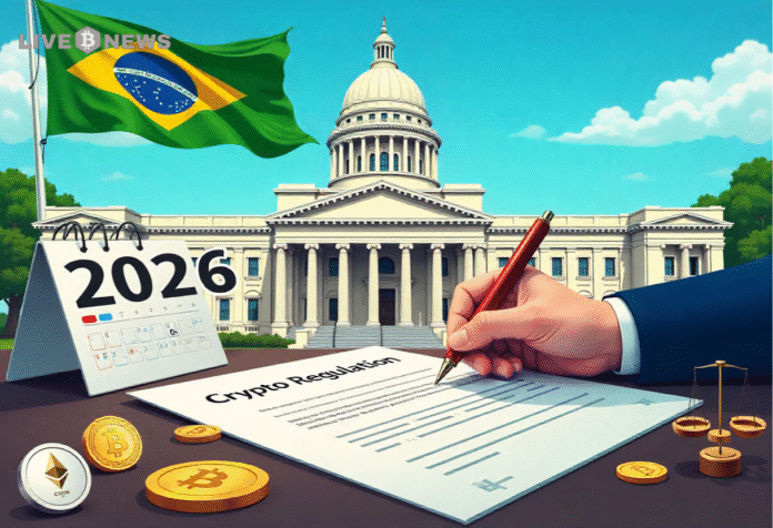Brazil plans to regulate crypto service providers by 2026, aiming to balance innovation, security, and foster global coordination in digital assets.