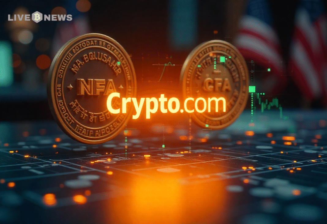 Crypto.com secures CFTC and NFA approvals, expanding U.S. derivatives operations with margined products, futures clearing, and compliance-driven trading services.