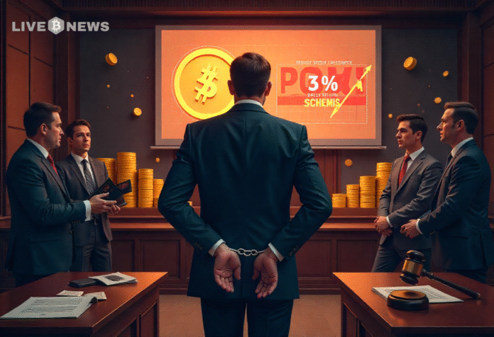 Bitcoin Ponzi CEO Pleads Guilty, Promised 3% Daily Returns Bitcoin Ponzi CEO Pleads Guilty, Promised 3% Daily Returns