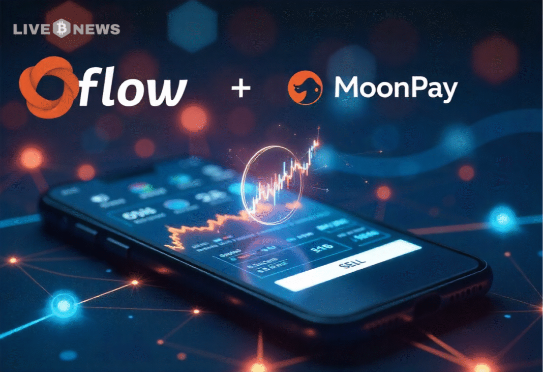 Flow Blockchain partners with MoonPay to simplify crypto trading, payments, and stablecoin management, enhancing scalability, security, and accessibility for global adoption.