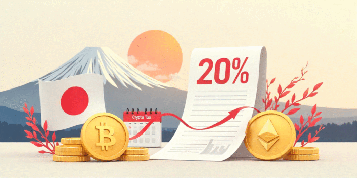 Japan plans to cut crypto tax to a flat 20% by 2026, simplifying rules and boosting investor confidence and market growth.