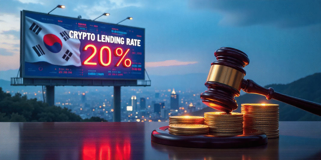 Korean Regulators Cap Crypto Lending Rates South Korea sets 20% cap on crypto lending rates, bans leveraged loans, and introduces strict rules to protect retail investors.