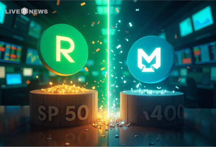_Robinhood,_AppLovin_Join_S&P_500;_MicroStrategy_Left_Out Robinhood and AppLovin join S&P 500 after strong growth; MicroStrategy is excluded again despite its market cap and Bitcoin holdings.