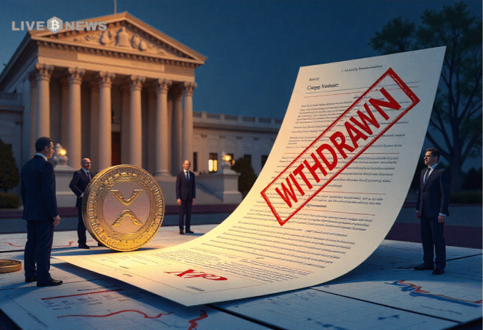 SEC orders withdrawal of XRP and altcoin ETF filings as new generic listing standards streamline crypto approvals ahead of October deadlines.