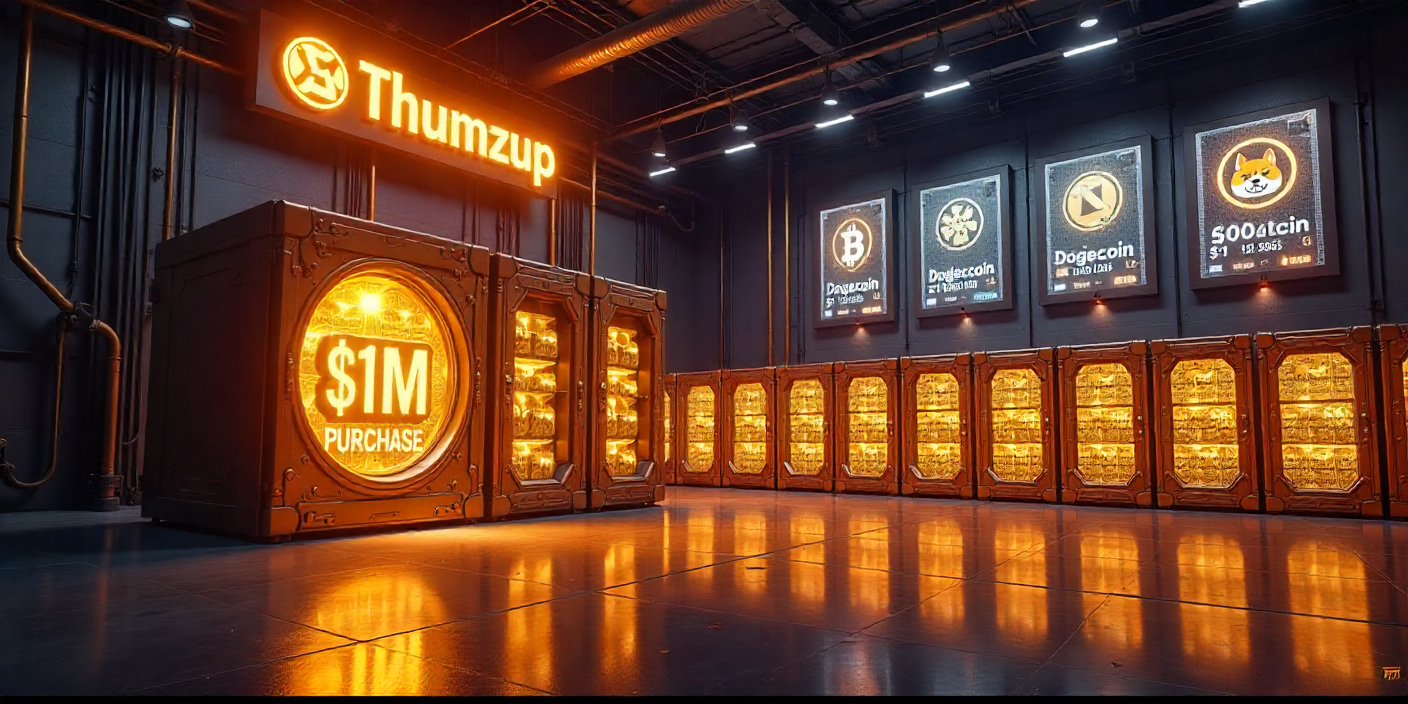 Thumzup Media Buys $1M Bitcoin, Now Moving 3,500 Dogecoin Rigs Into Action