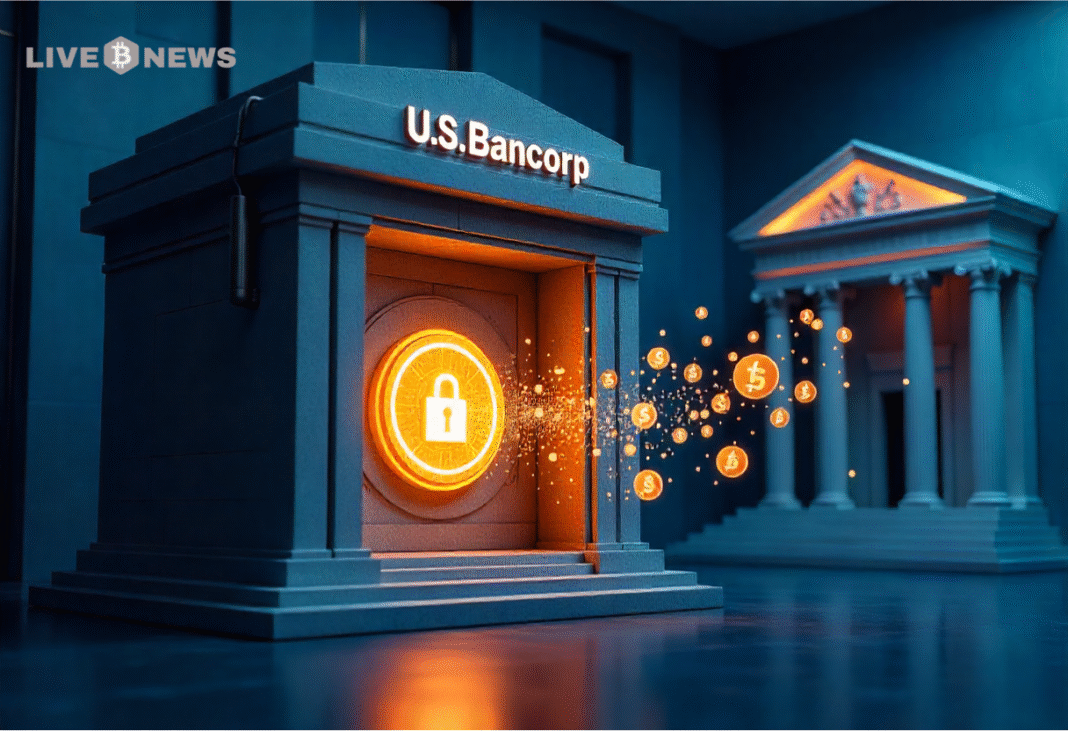 U.S. Bancorp Reopens Crypto Custody After SEC Rule Change U.S. Bancorp resumes crypto custody with NYDIG after SEC rule changes, targeting Bitcoin ETFs and institutional clients amid rising demand.