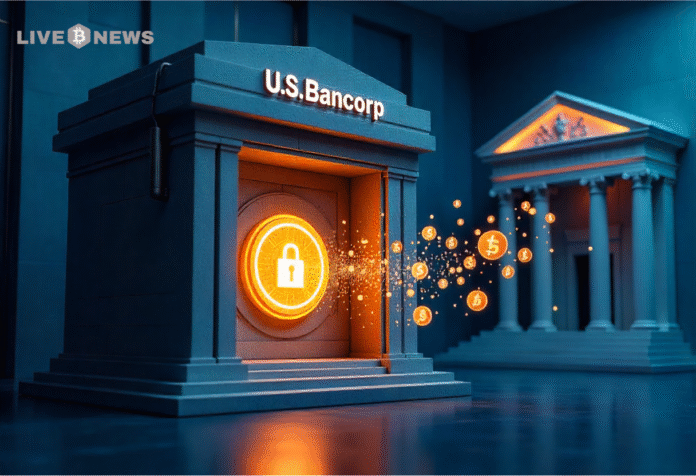U.S. Bancorp resumes crypto custody with NYDIG after SEC rule changes, targeting Bitcoin ETFs and institutional clients amid rising demand.