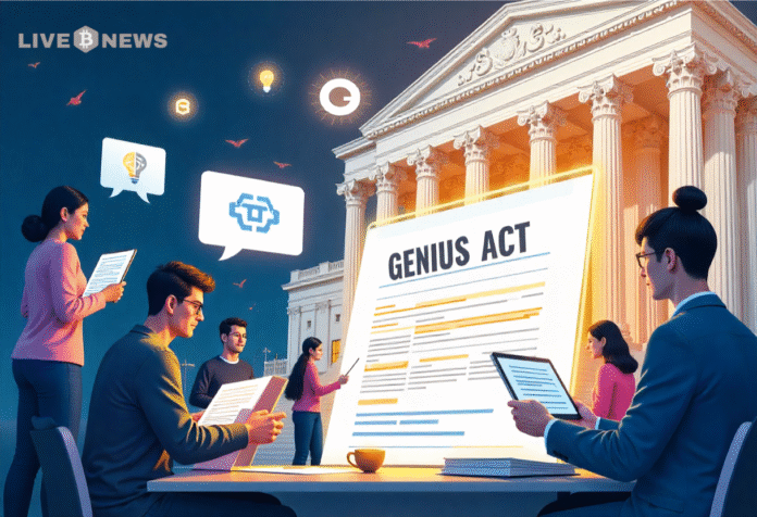 U.S. Treasury invites public feedback on GENIUS Act to shape stablecoin rules, promoting innovation, safety, and financial stability.
