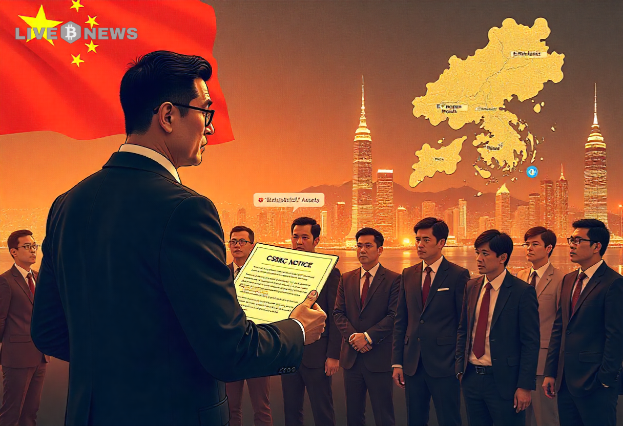 China CSRC Reportedly Urges Brokerages to Pause RWA Tokenization in Hong Kong