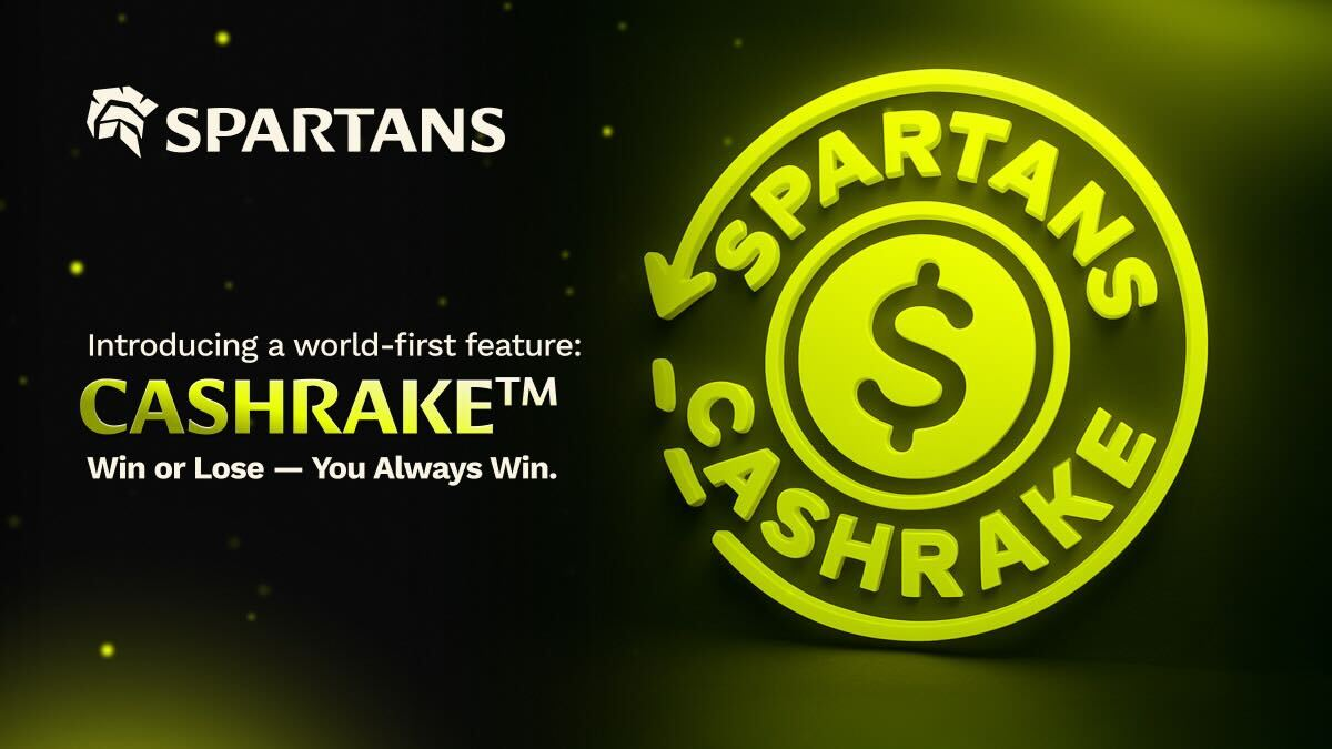 Spartans 10% CASHRAKE: Instant Cashback + Rakeback Every Time You Play