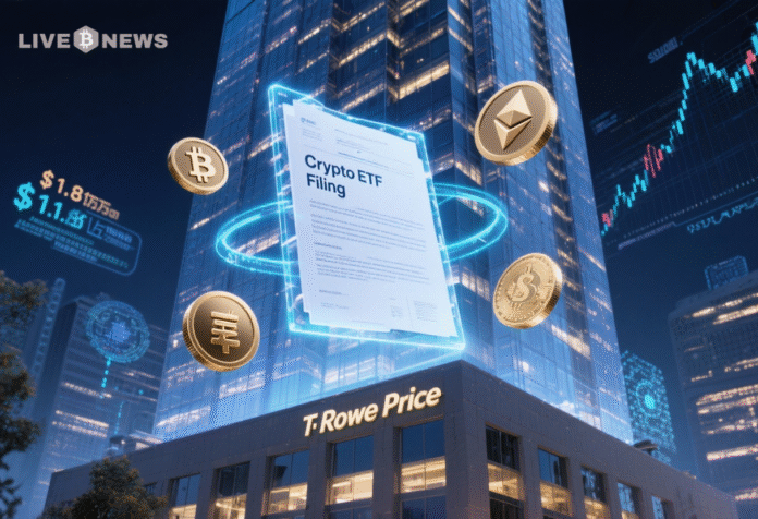 T. Rowe Price is filing for an actively managed crypto ETF, signaling the $1.8 trillion manager’s direct entry into digital assets.