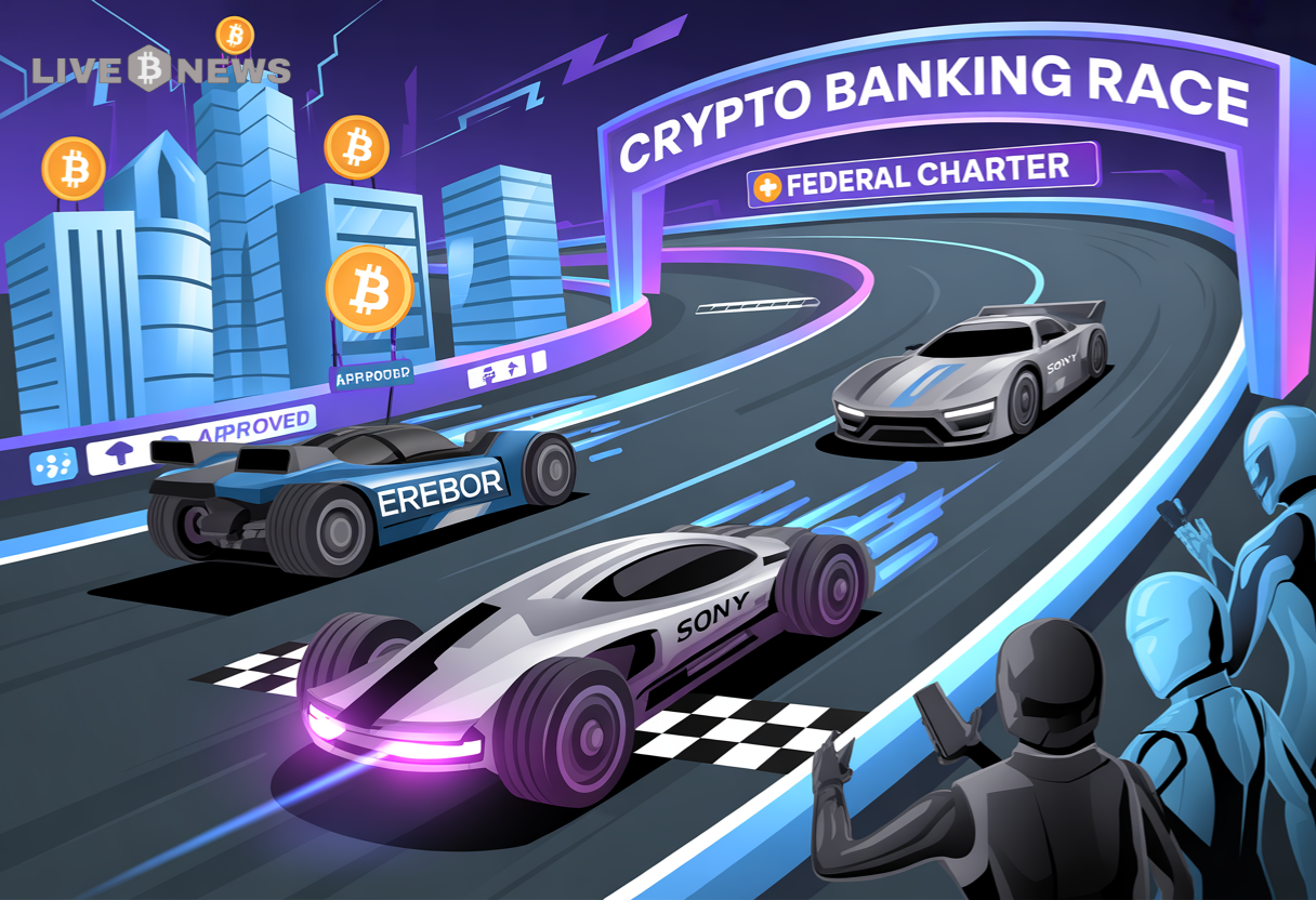 Crypto Banking Race Heats Up: Erebor Approved, Sony Files for Federal  Charter | Live Bitcoin News