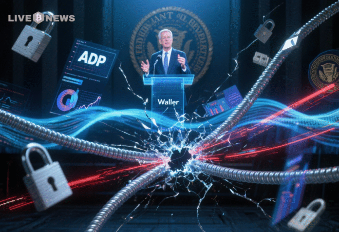 Crypto News- ADP Cuts Fed’s Data Feed After Waller Speech Shakes Privacy Lines