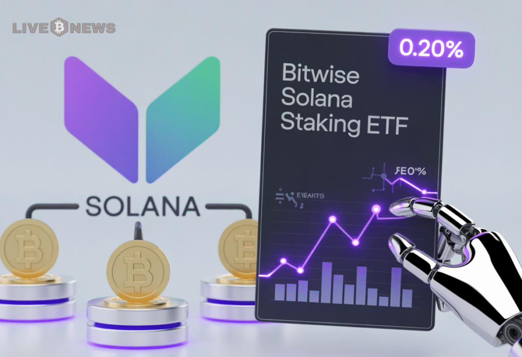 Crypto News: Bitwise Introduces Solana Staking ETF with 0.20 Percent Fee